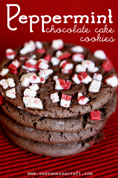 Peppermint Chocolate Cake Cookies by See Vanessa Craft