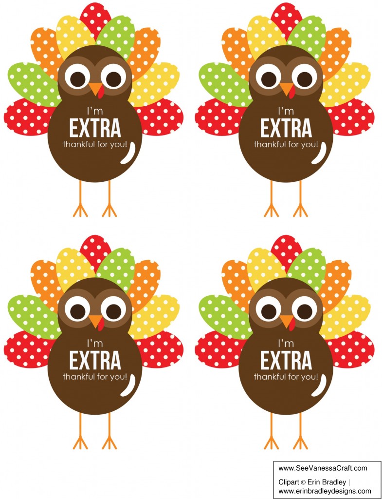 (printable) extra gum thankgiving gift See Vanessa Craft