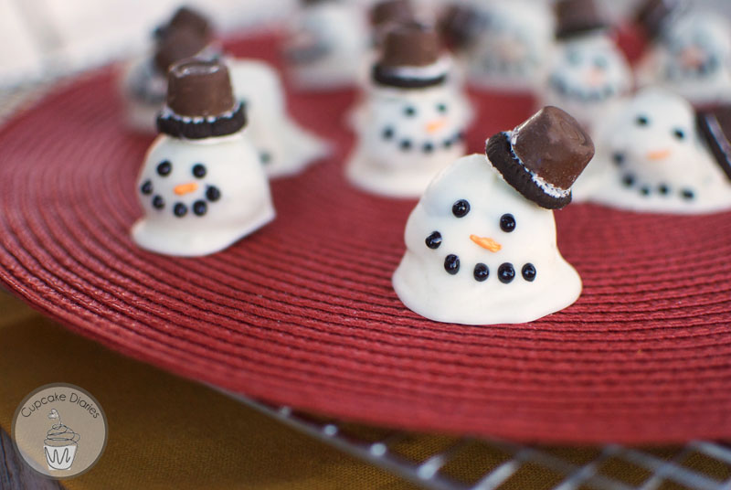 Christmas Snowman Oreo Cookie Balls See Vanessa Craft