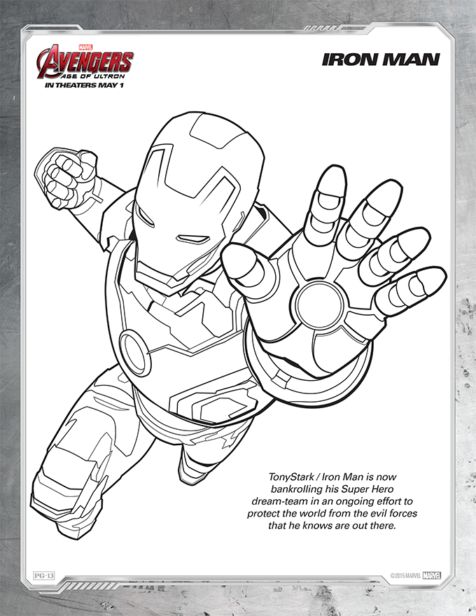 Avengers Coloring Sheet1