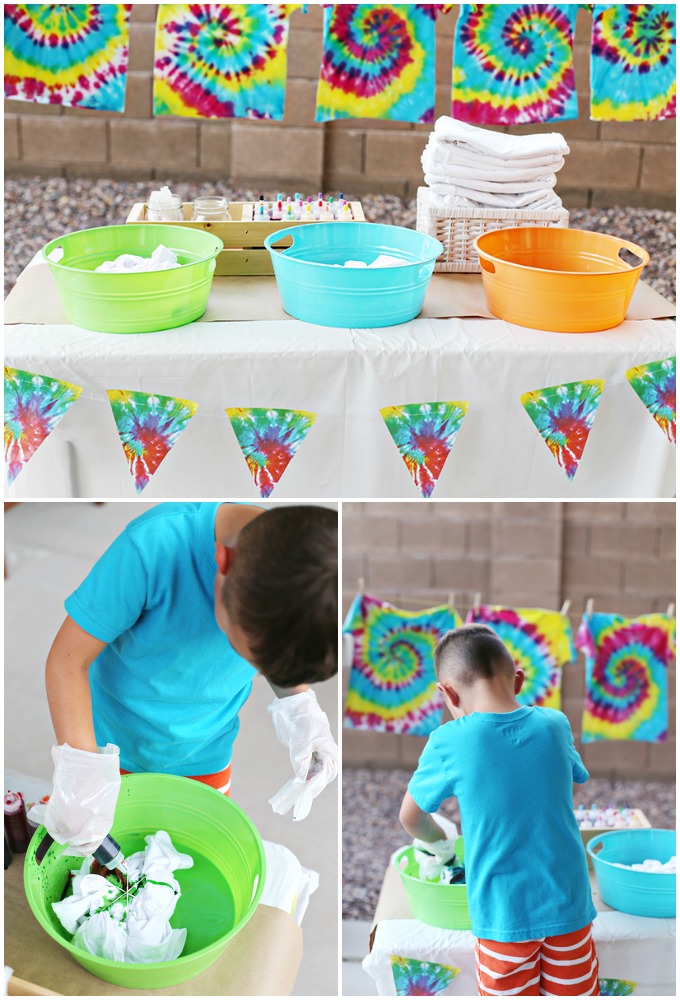 Party: 5 Tie Dye Party Tips for Kids - See Vanessa Craft