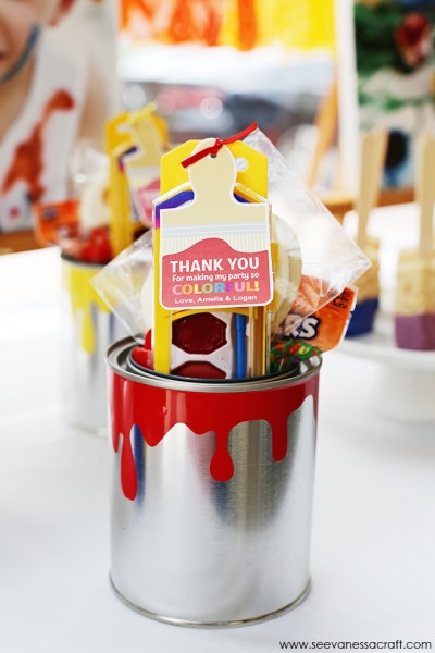 Paint Can Party Favors