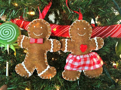 Gingerbread Felt Ornaments