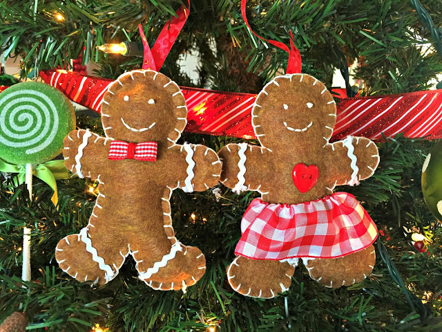 Gingerbread Felt Ornaments