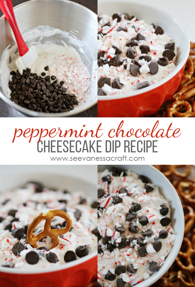 Peppermint Chocolate Cheesecake Dip