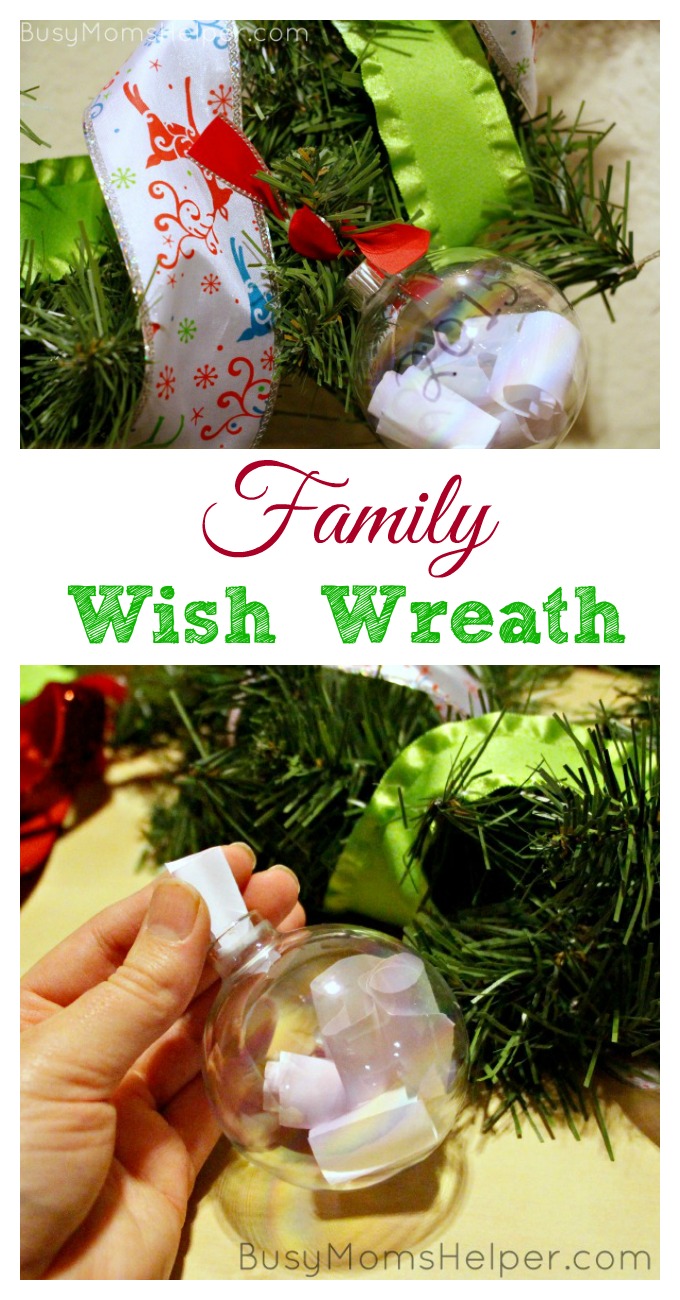 Family Christmas Wish Wreath