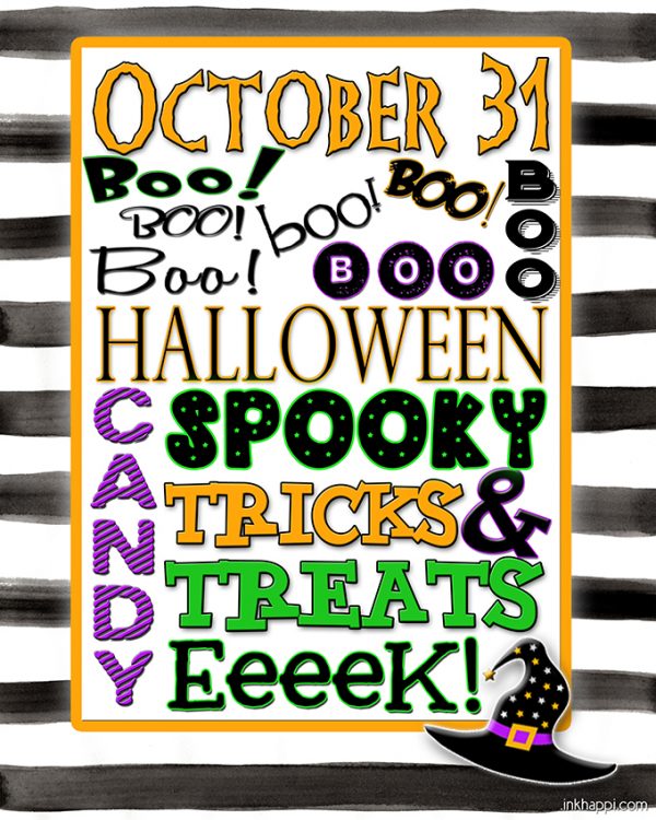 Halloween: 3 Free Spooky Printables - See Vanessa Craft