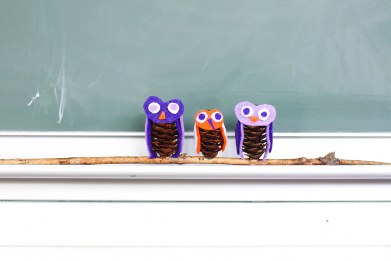 Halloween Felt Pinecone Owls See Vanessa Craft