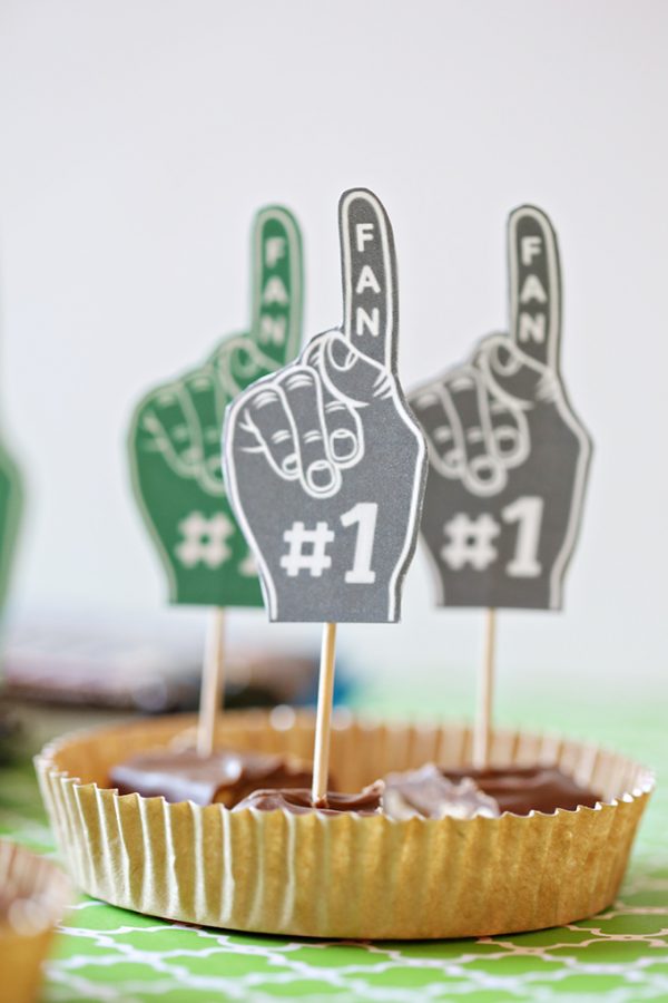 Craft: Game Day Football Foam Finger Printables - See Vanessa Craft