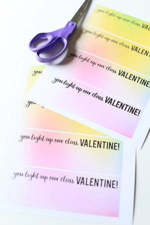 Valentine's Day: Glow Stick Valentine Printable - See Vanessa Craft