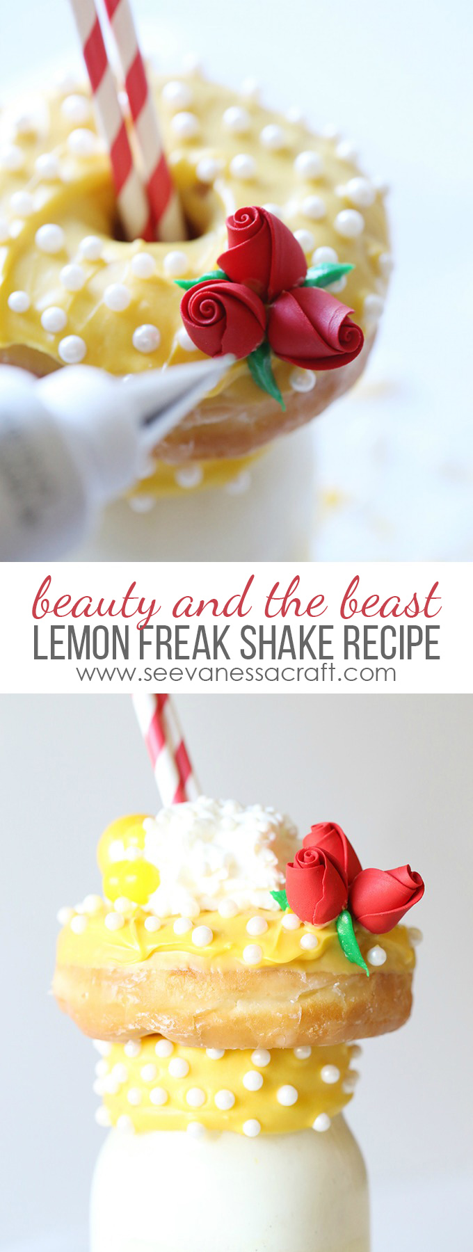 Disney Beauty and The Beast Freak Shake Belle Dessert Recipe copy