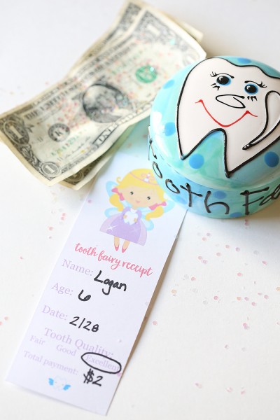 Tooth Fairy Receipt Printable and Tooth Box