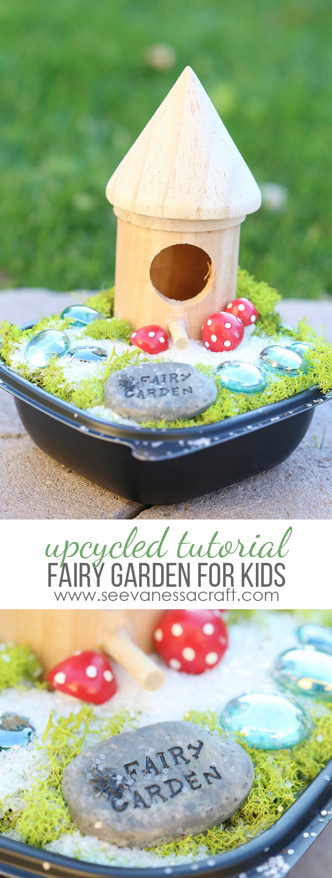 Upcycled Fairy Garden for Kids