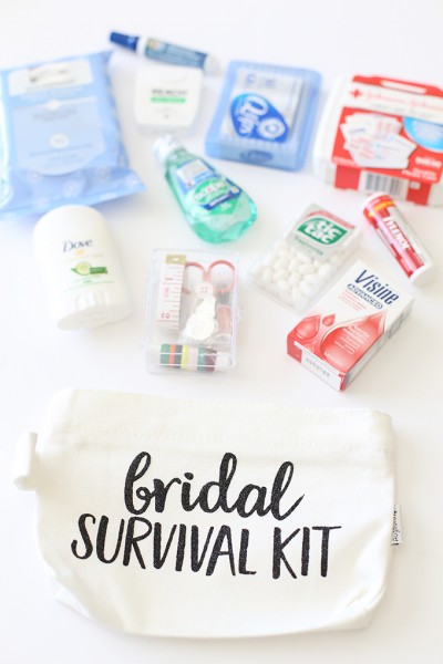 Bridal Survival Kit for Wedding Day