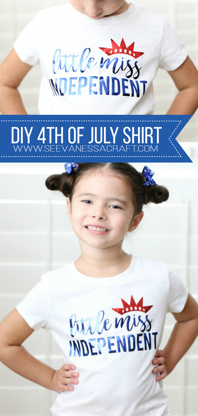 DIY 4th of July Shirt Idea for Girls