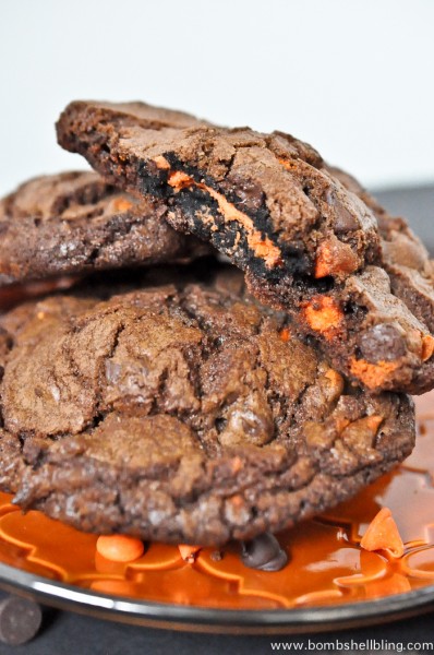 Halloween Oreo Stuffed Chocolate Cookies Recipe