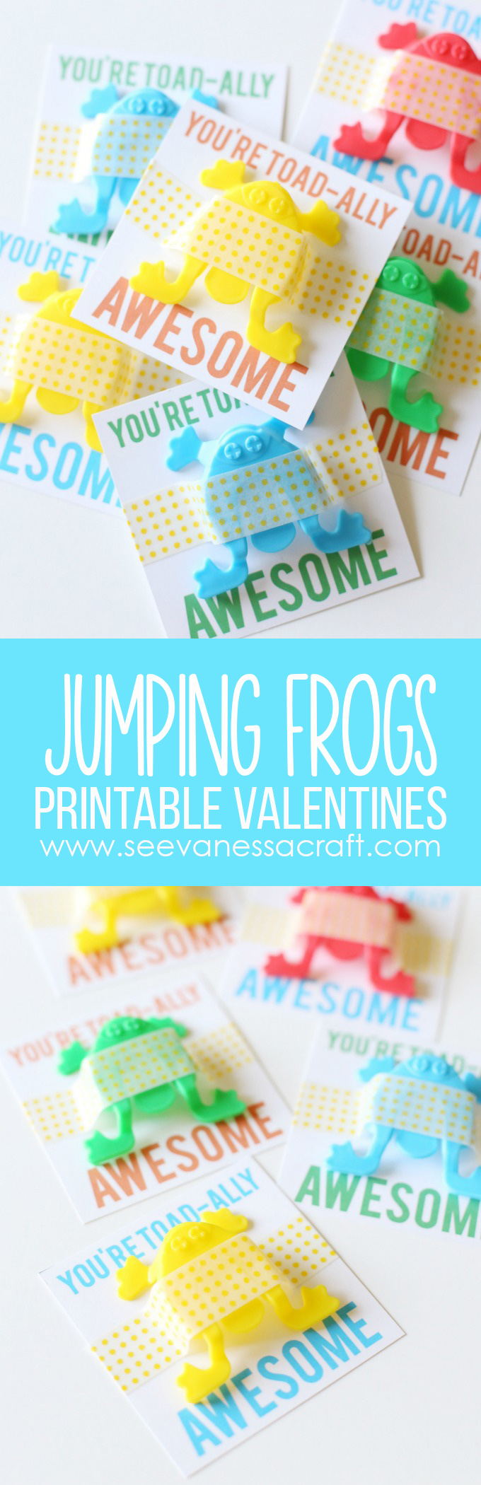 Jumping Frog FREE Printable Valentines