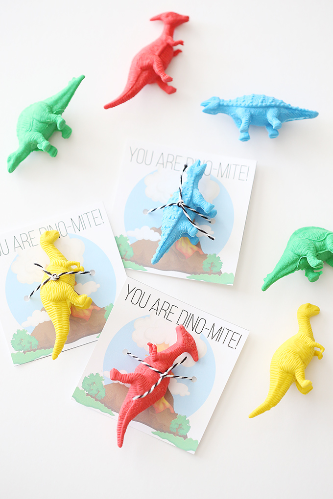 Valentine's Day: Printable Dinosaur Cards for Kids - See Vanessa Craft