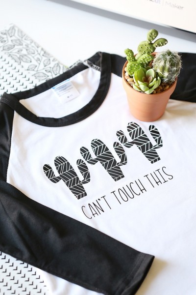 Can't Touch This Cactus Shirt Tutorial