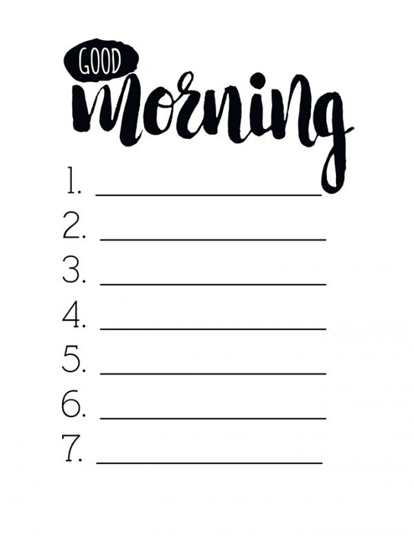 Kid Friendly: Morning Routine Chore Chart Printable - See Vanessa Craft