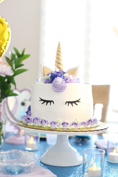 Plan an at home unicorn spa birthday party for girls!