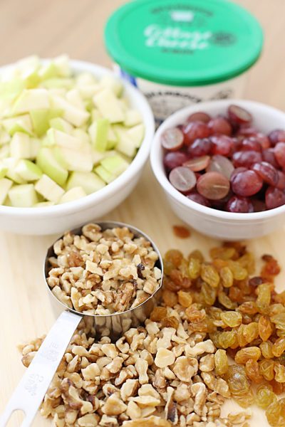 Easy Back To School Cottage Cheese Waldorf Salad Recipe