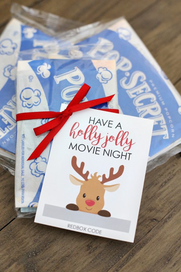 Holiday Movie Night Gift Tags