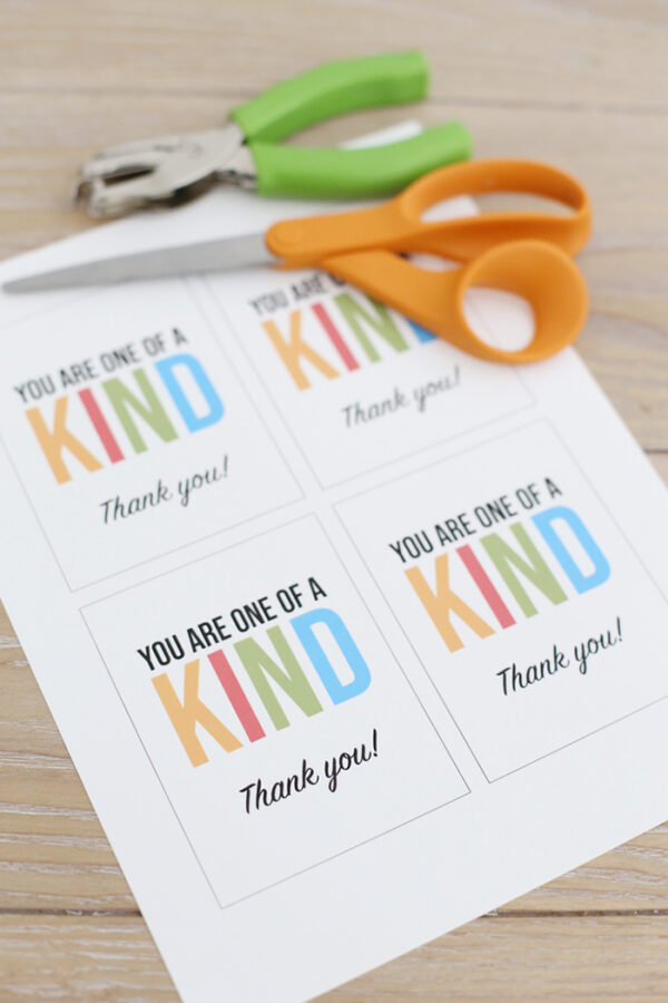 One of a Kind Thank You Tags